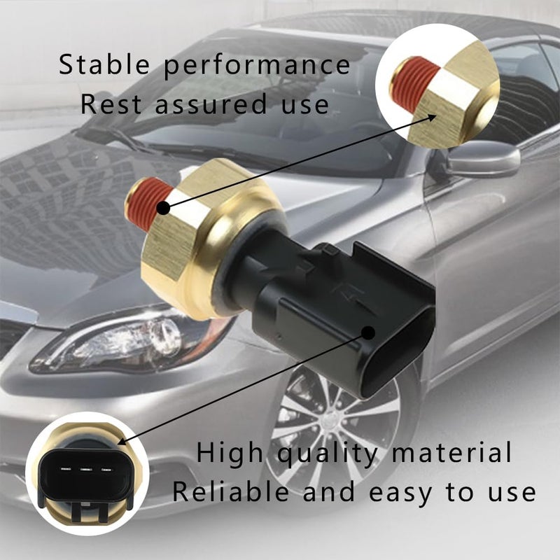DWARFOO Engine Oil Pressure Sensor Switch, Oil Sending Unit, Engine Oil Pressure Sensor Sender Switch Compatible with Dodge, Jeep, Chrysler, Ram, Replace 5149064AA, 5149062AA, 56028807AB - Image 4